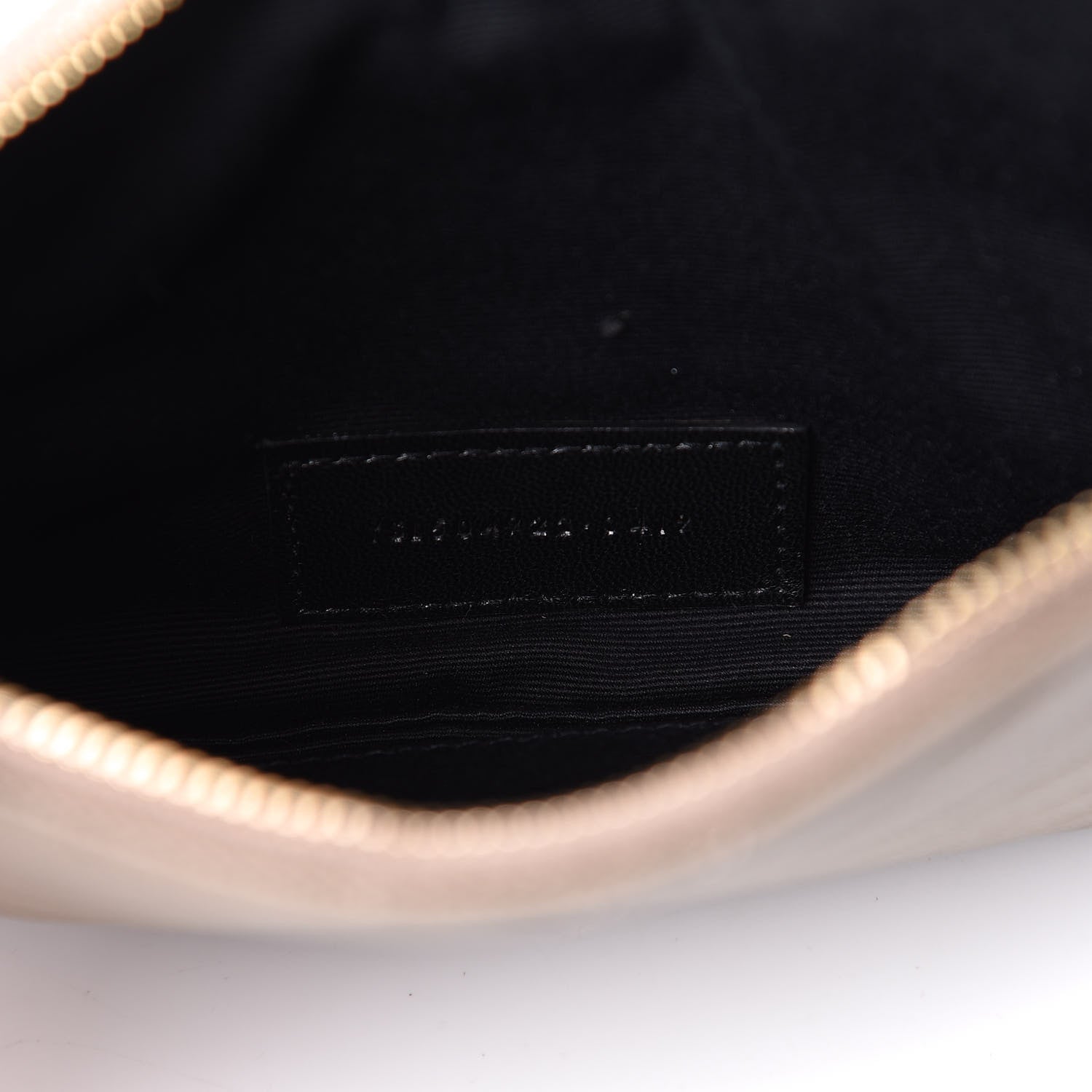 Saint Laurent Grain De Poudre Chevron Monogram Bill Pouch Rose Poudre 9 of 10