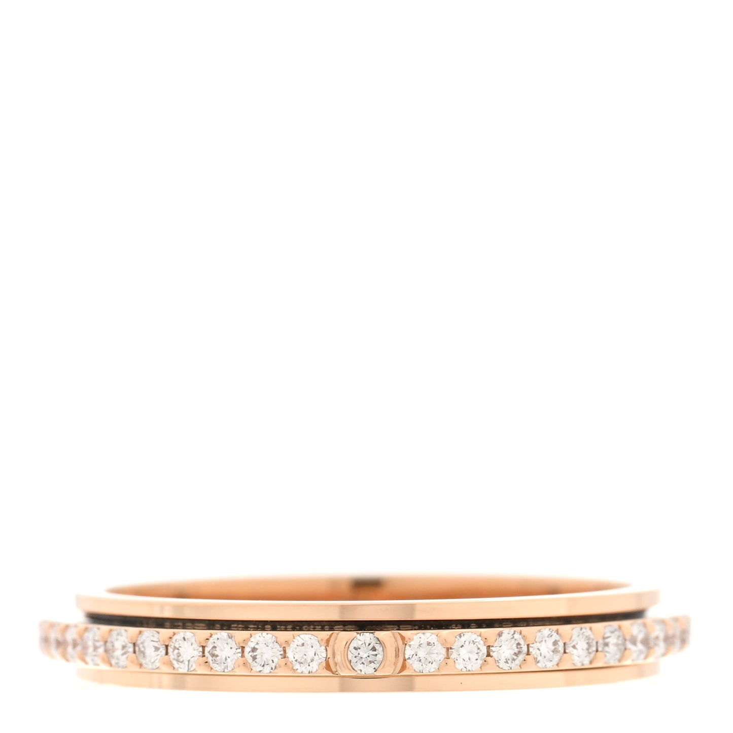 18K Rose Gold Diamond .25ctw Possession Wedding Band Ring 52 6