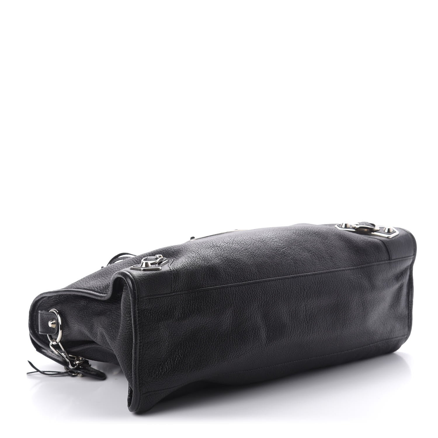 Balenciaga Chevre Silver Metallic Edge Hardware City Black 4 of 10
