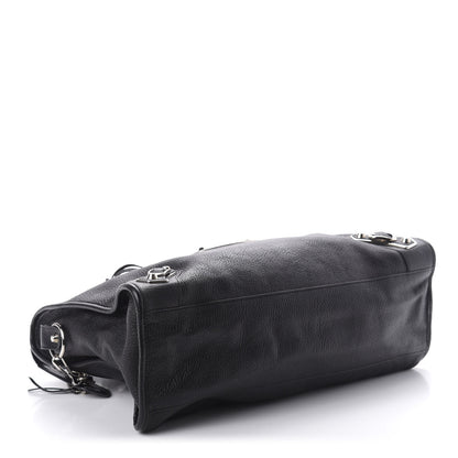 Balenciaga Chevre Silver Metallic Edge Hardware City Black 4 of 10