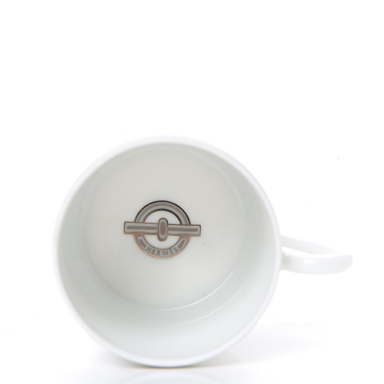 Hermes Porcelain Platinum Chaine d'Ancre Tea Cup and Saucer Set of 2 5 of 8