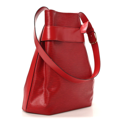 Louis Vuitton Epi Sac D'epaule GM Castillan Red 4 of 10