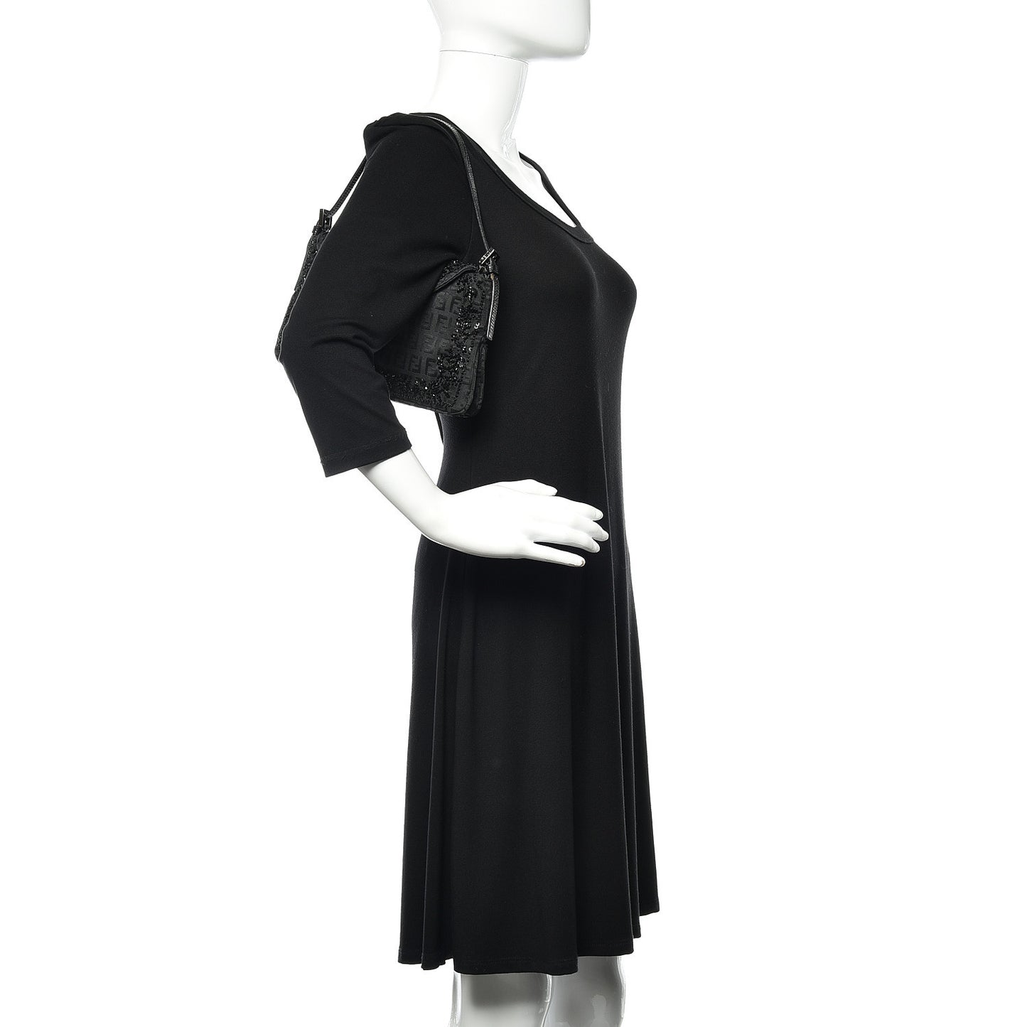 Zucchino Lizard Beaded Baguette Black