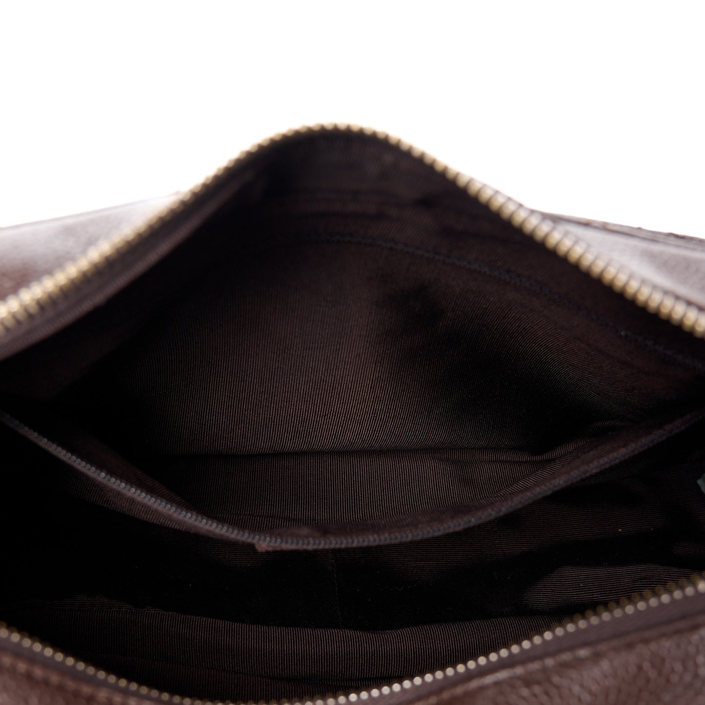 Caviar Quilted Timeless CC Shoulder Bag Brown