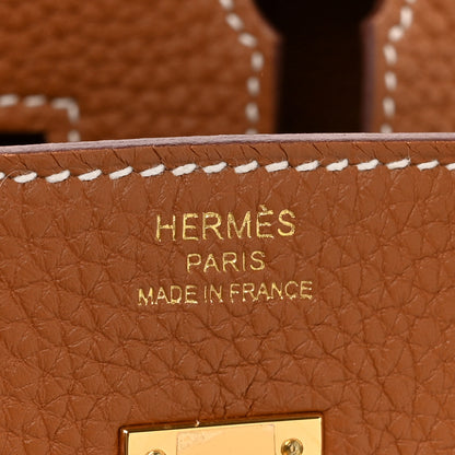 Hermes Togo Birkin 25 Gold 6 of 13