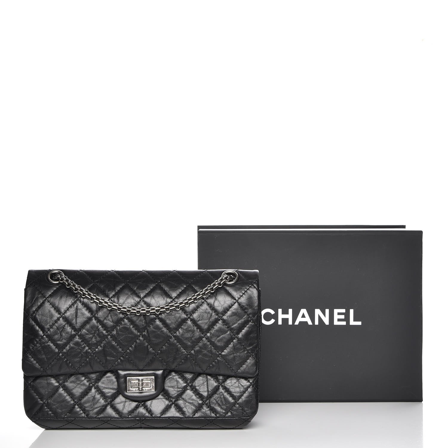 Chanel Aged Calfskin Quilted 2.55 Reissue 226 Flap Black 10 of 10