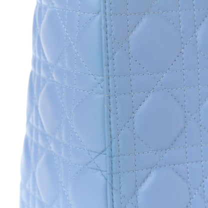 Christian Dior Lambskin Cannage Medium Lady Dior Light Blue 10 of 11