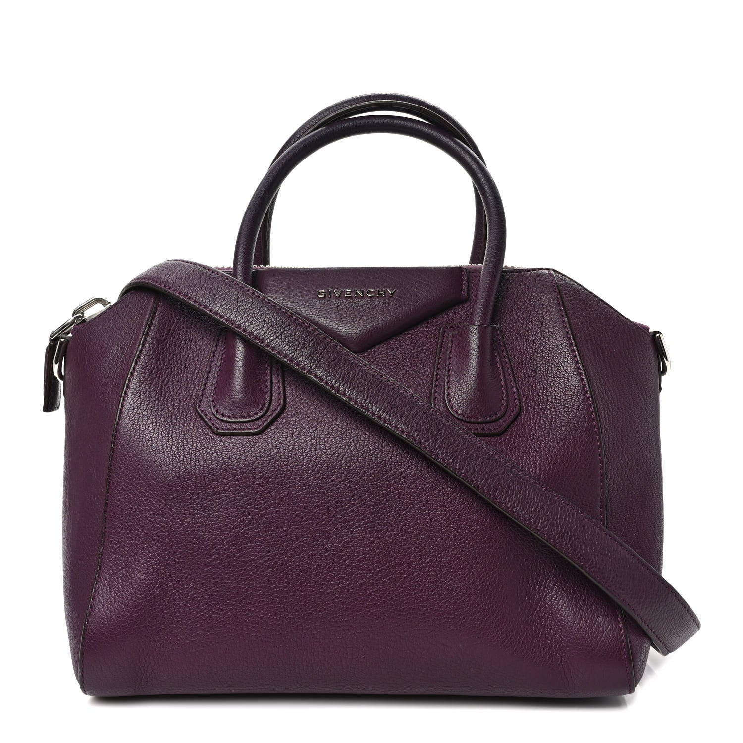 Givenchy Sugar Goatskin Small Antigona Dark Purple 1 of 8