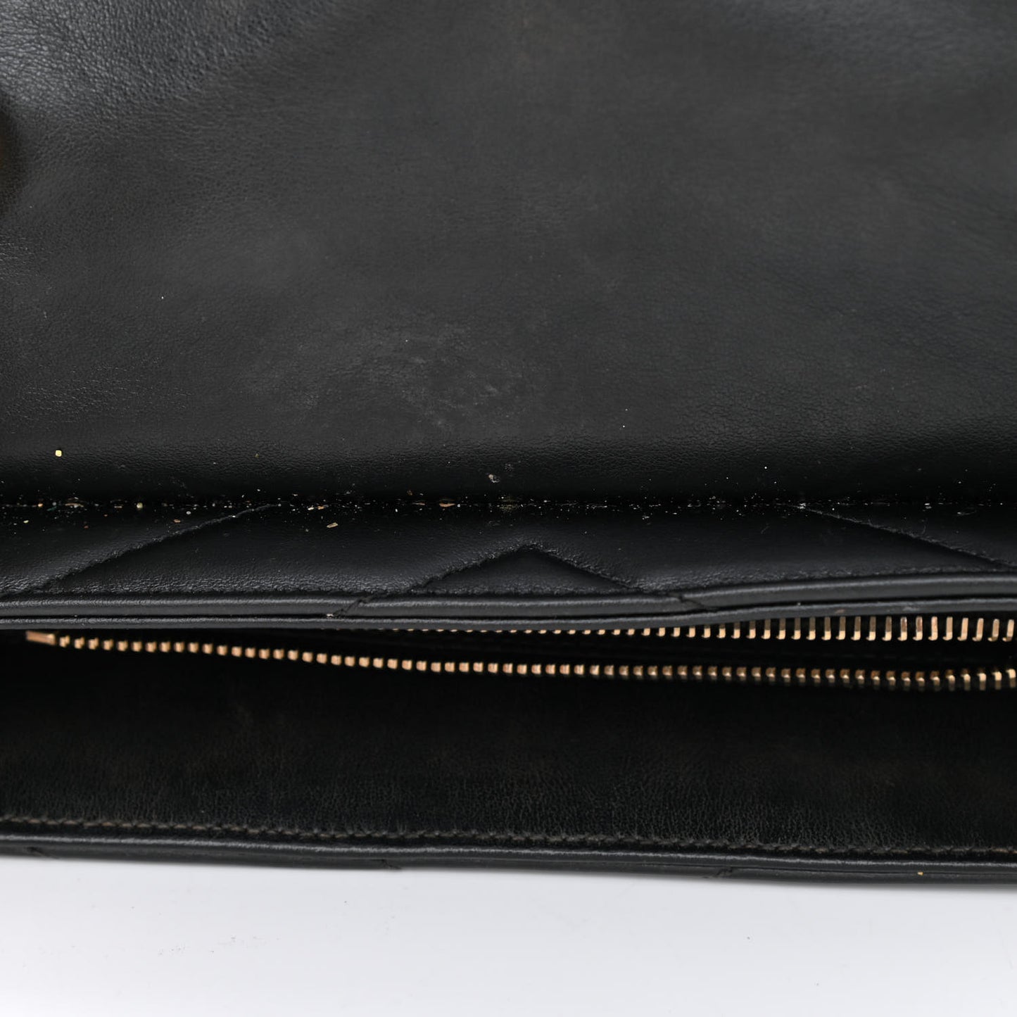 Calfskin Y Quilted Monogram Medium Loulou Chain Satchel Black