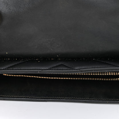 Saint Laurent Calfskin Y Quilted Monogram Medium Loulou Chain Satchel Black 9 of 9