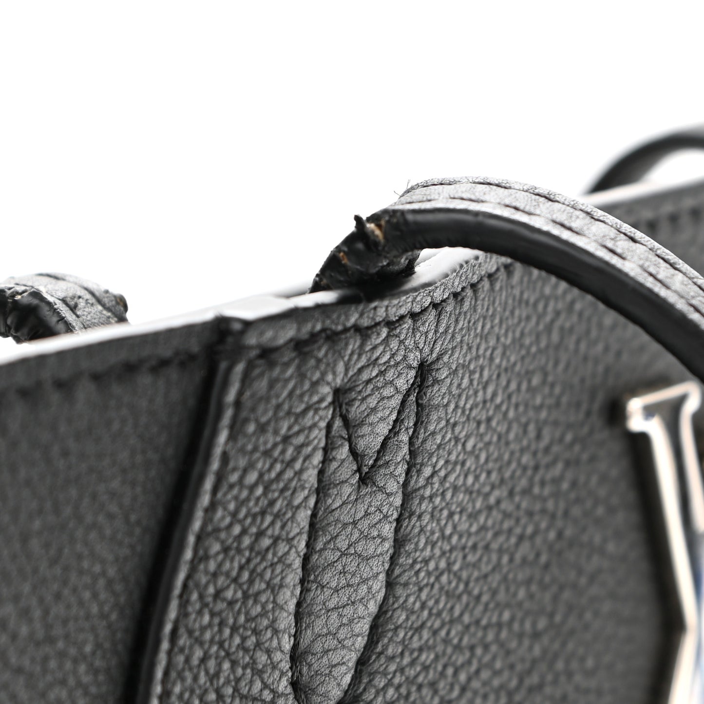 Calfskin Lockme Cabas Black