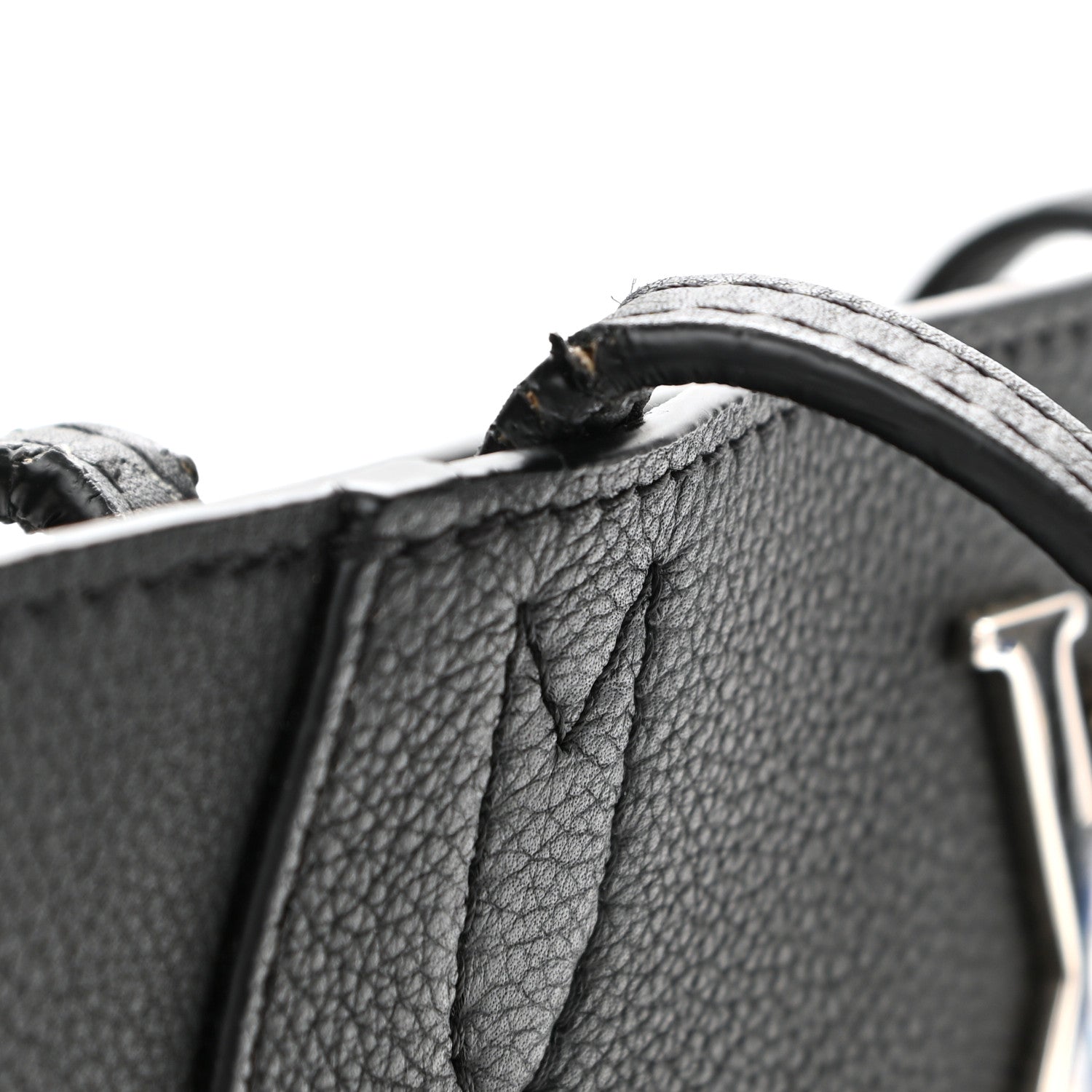 Louis Vuitton Calfskin Lockme Cabas Black 12 of 13