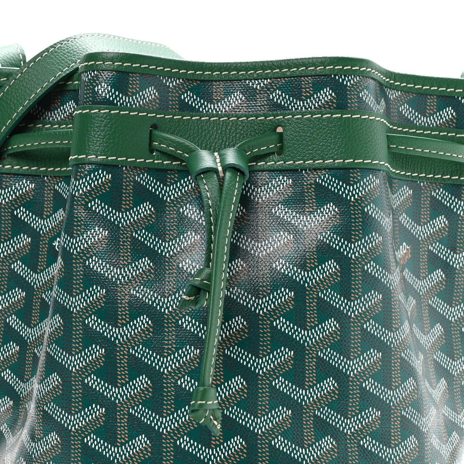 Goyard Goyardine Petit Flot Bucket Bag PM Green 8 of 10