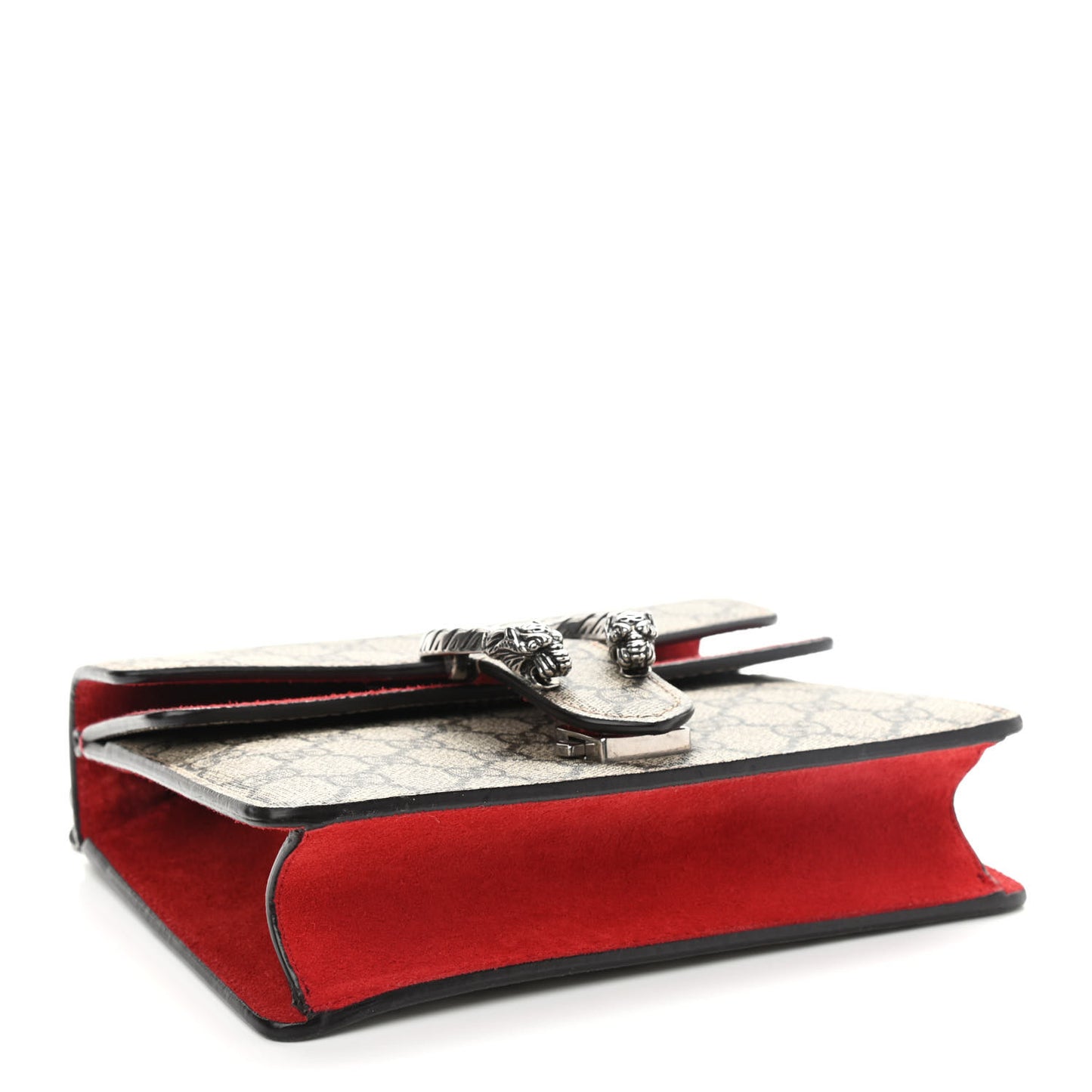 GG Supreme Monogram Mini Dionysus Shoulder Bag Hibiscus Red