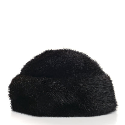 Chanel Mink Fur Hat 59 Black 5 of 7