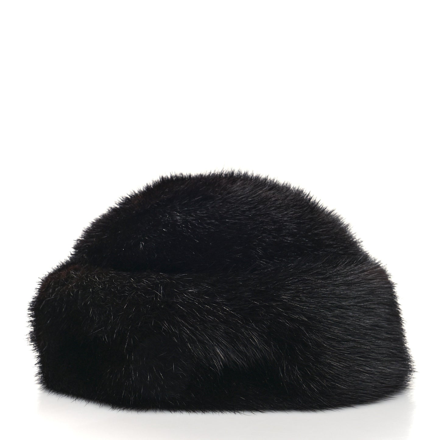 Mink Fur Hat 59 Black