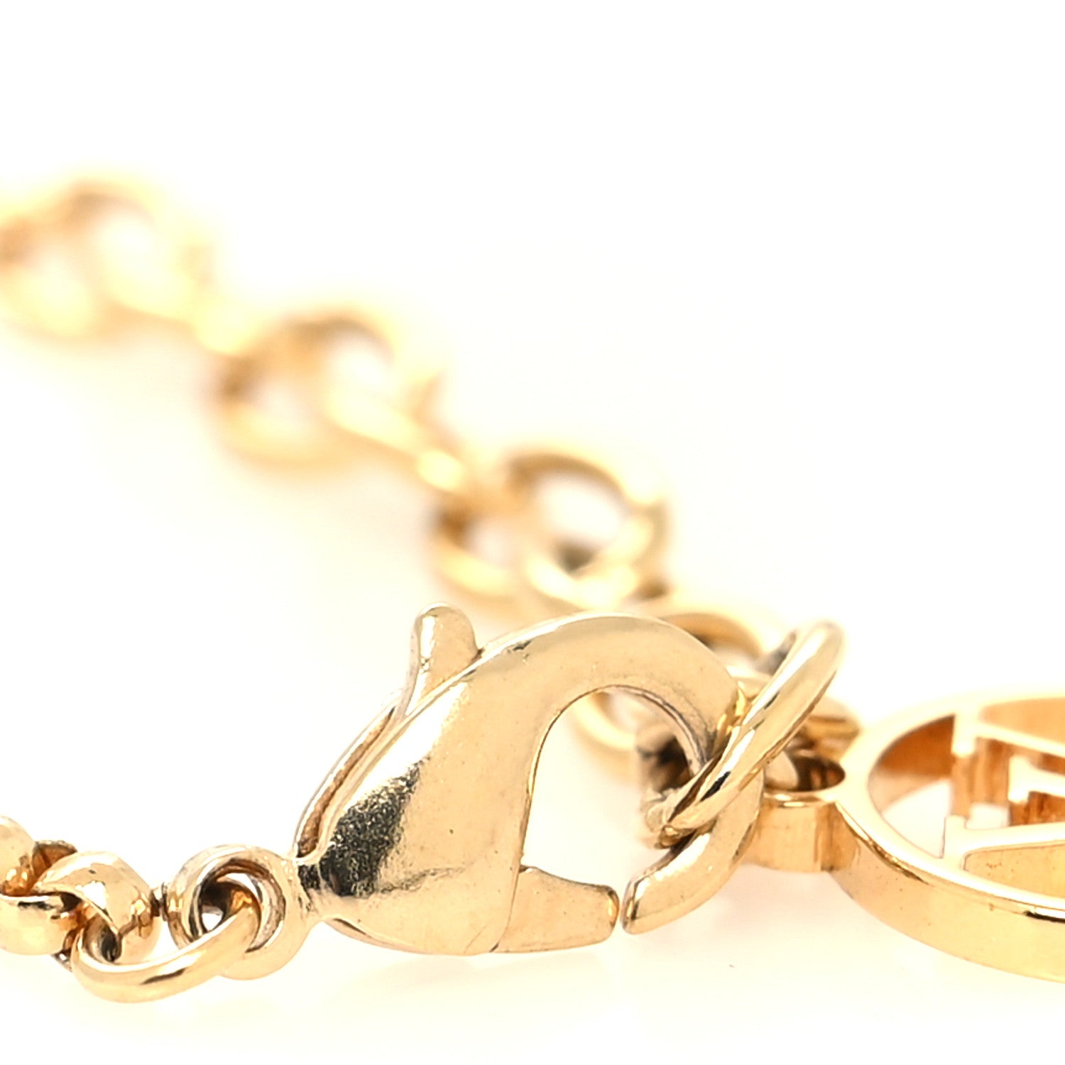 Louis Vuitton Metal Crystal Louise By Night Bracelet Gold 4 of 5
