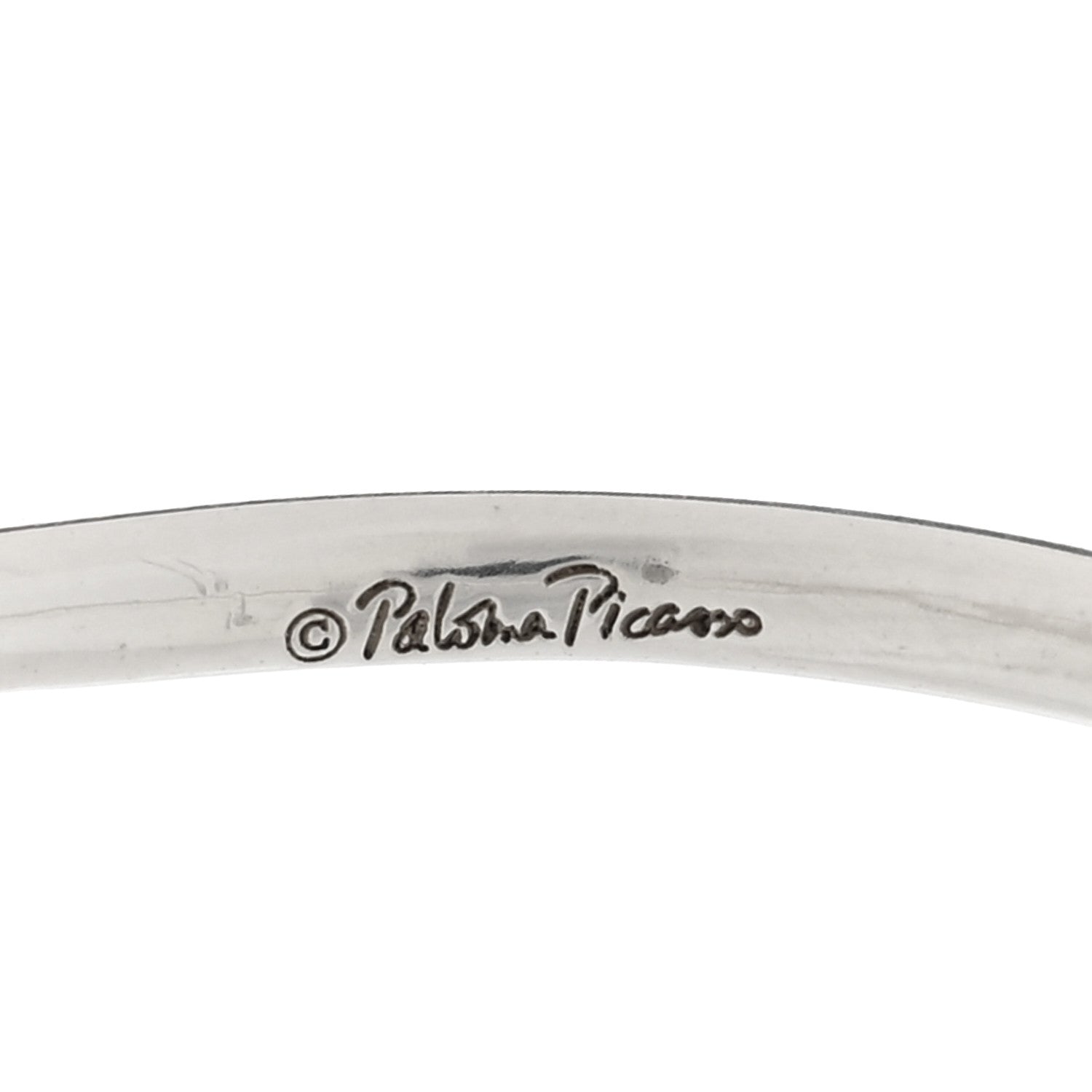 Tiffany Sterling Silver Paloma Picasso Graffiti Love Ring 54 6.75 5 of 5