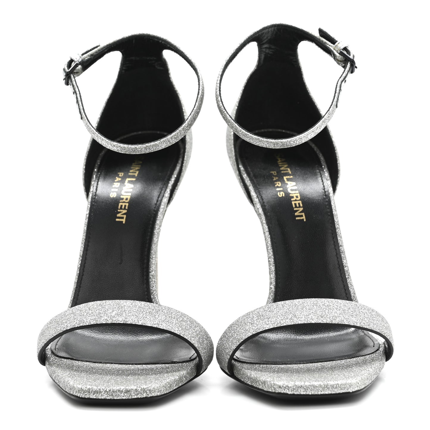 Glitter Amber 105 Ankle Strap Sandals 37.5 Silver