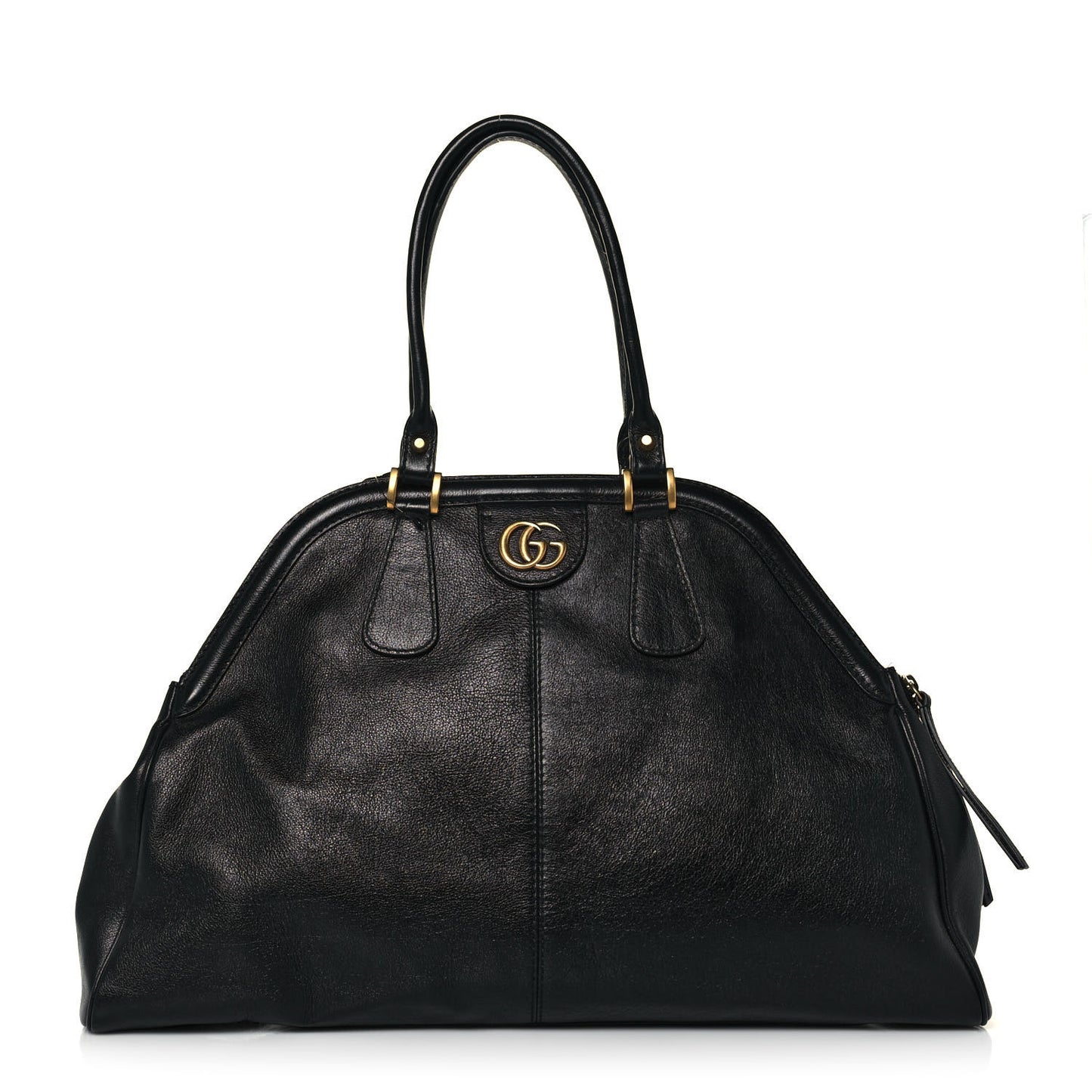 Calfskin Large Re(Belle) Top Handle Bag Black