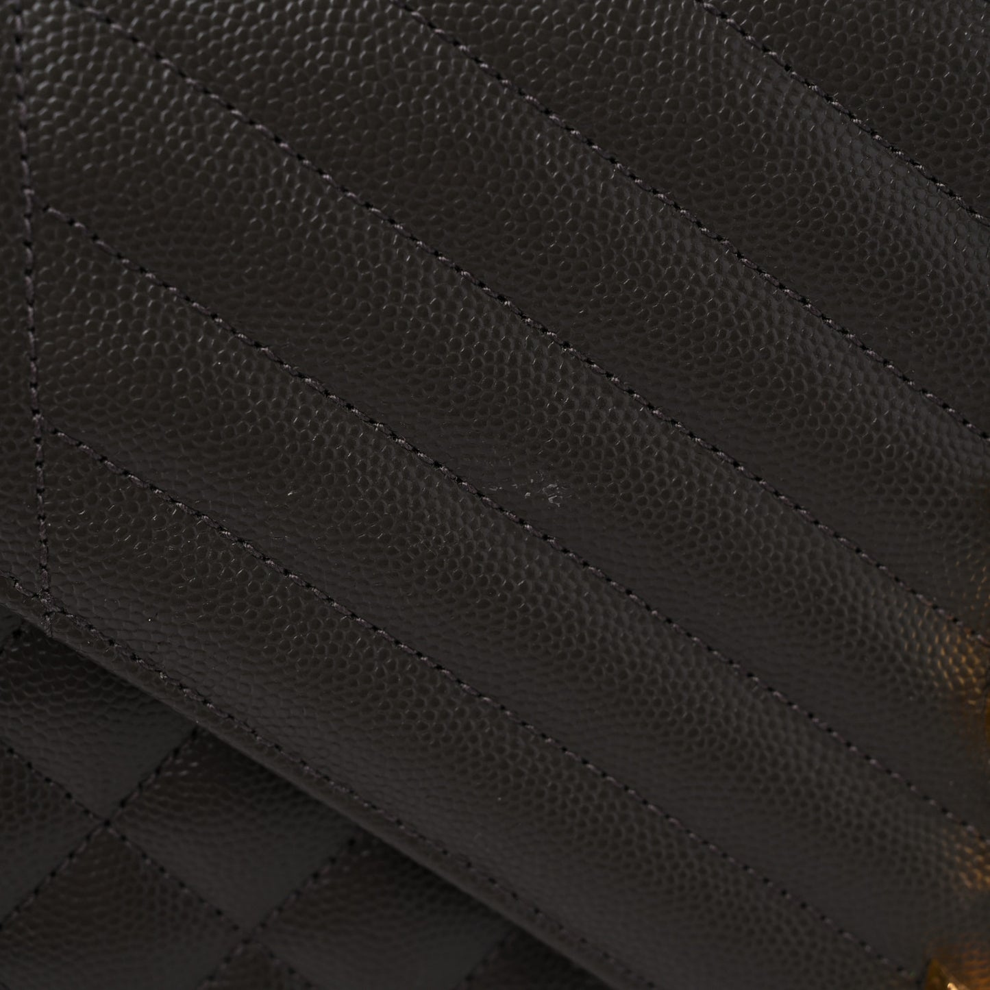 Grain De Poudre Textured Mixed Matelasse Large Triquilt Monogram Satchel Pebble