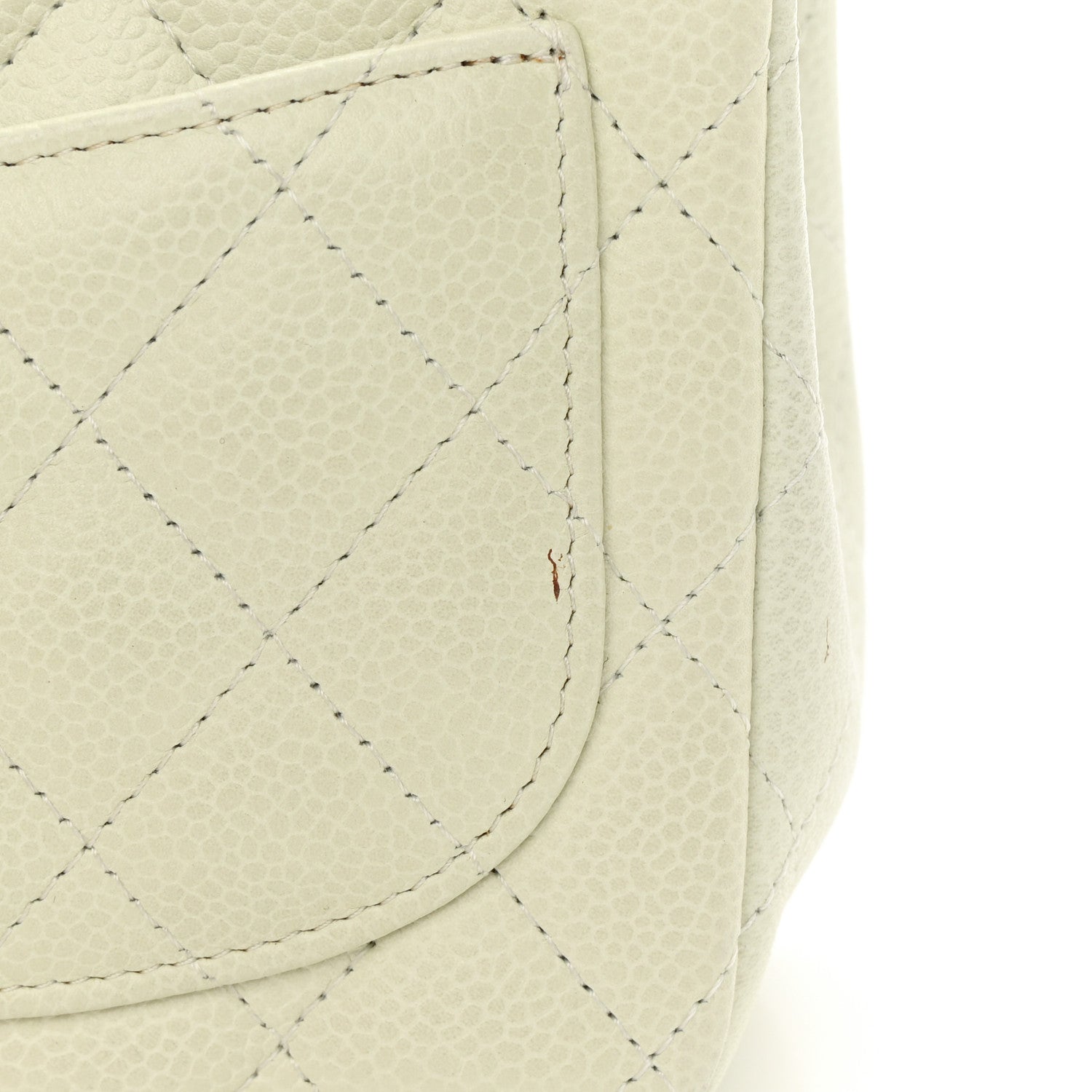 Chanel Caviar Quilted Mini Square Flap Dark White 11 of 12