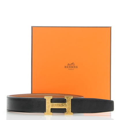 Hermes Box Togo 32mm H Belt 90 Black Gold 9 of 9
