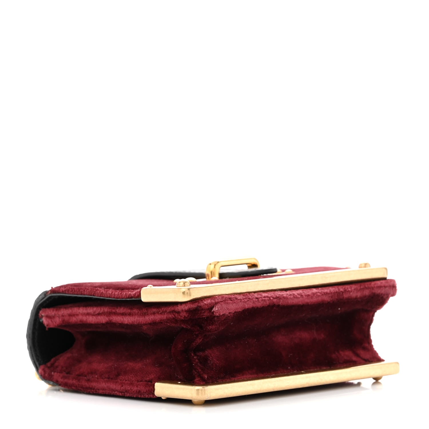 Prada Velvet Crocodile Micro Cahier Bag Ribes Black 4 of 12