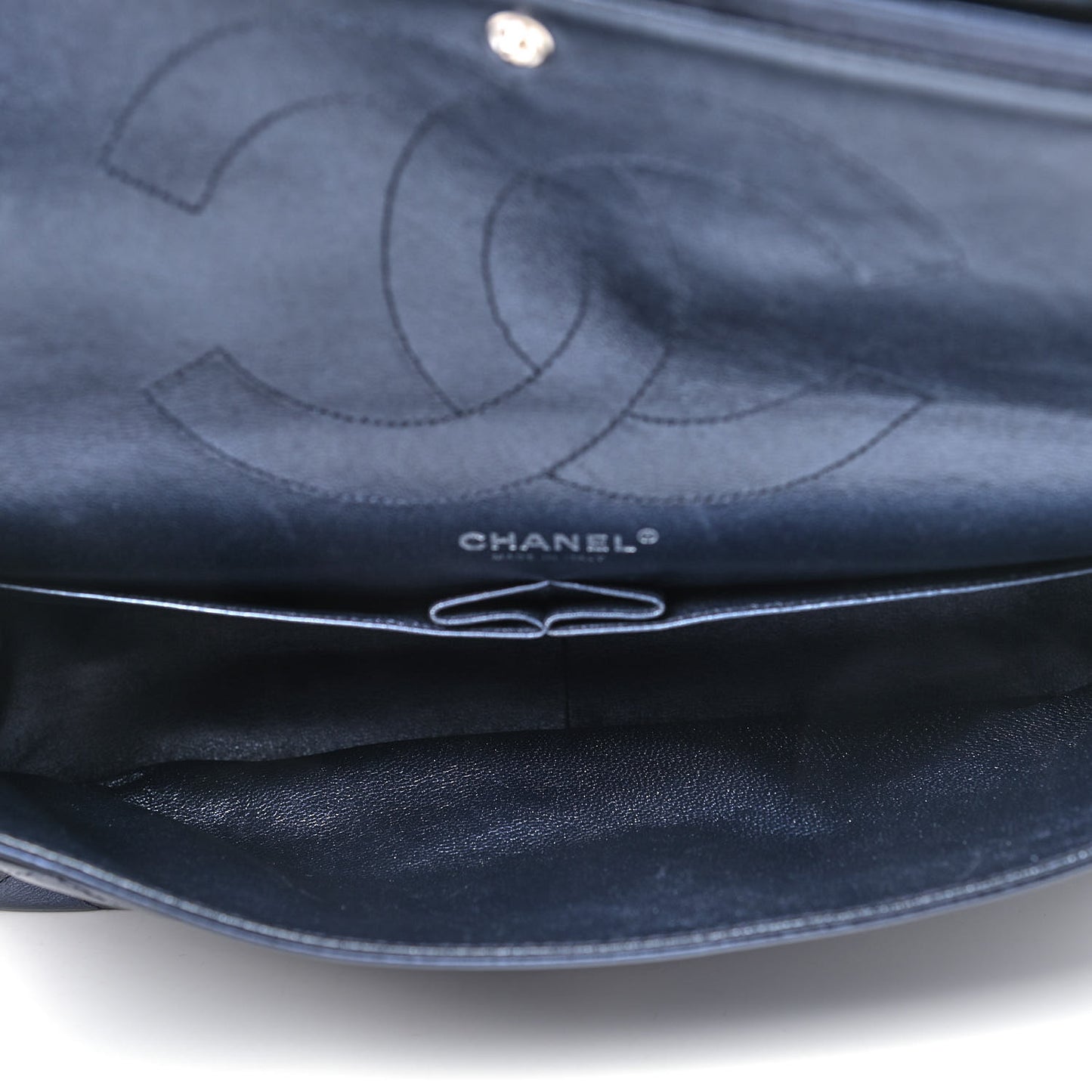 Metallic Aged Calfskin Quilted 2.55 Reissue 228 Flap Blue