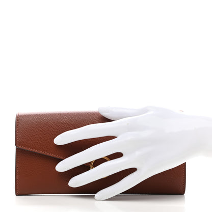 Fendi Vitello Cruise F is Fendi Continental Envelope Wallet Rust 2 of 8