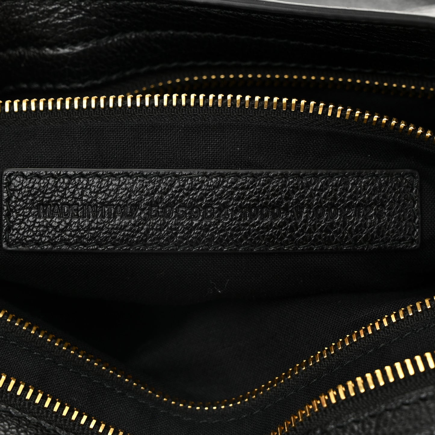 Chevre Gold Metallic Edge Hardware City Black