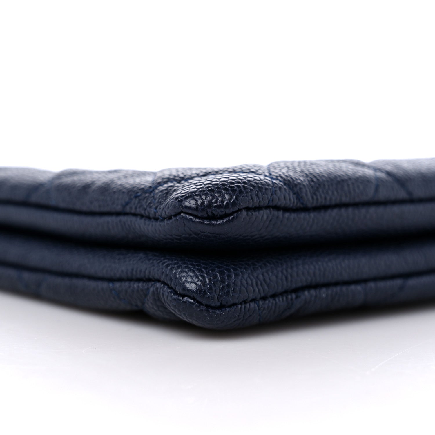 Chanel Caviar Quilted Small Zipped Boy Pouch Navy 9 of 10