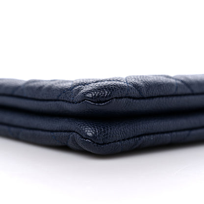 Chanel Caviar Quilted Small Zipped Boy Pouch Navy 9 of 10
