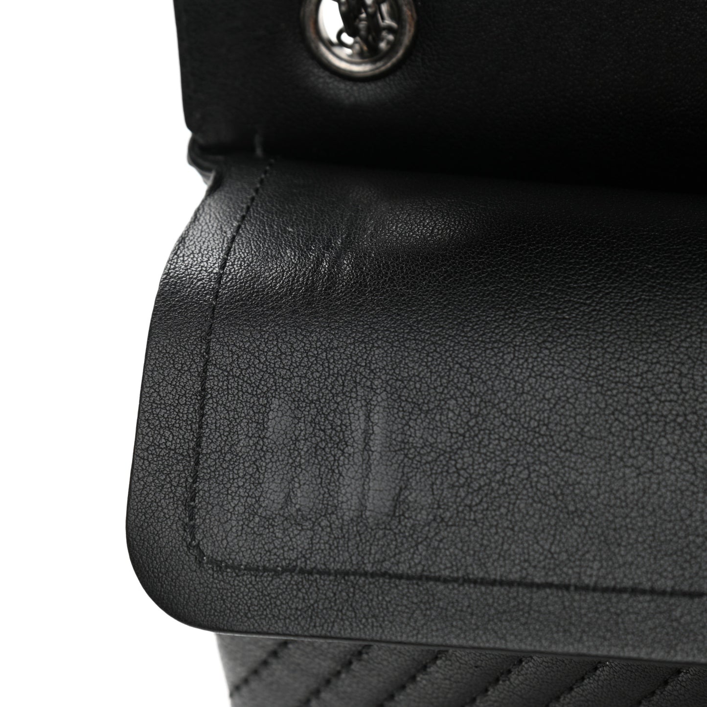 Sheepskin Chevron Quilted Studded 2.55 Reissue 226 Flap Black
