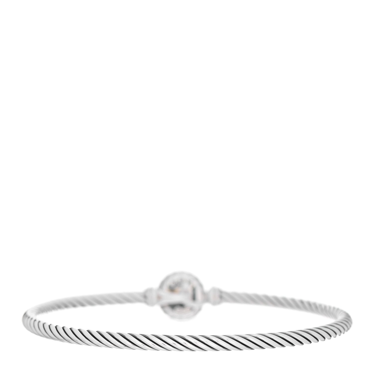 David Yurman Sterling Silver Prasiolite 3mm Chatelaine Bracelet 2 of 3