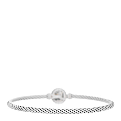 David Yurman Sterling Silver Prasiolite 3mm Chatelaine Bracelet 2 of 3