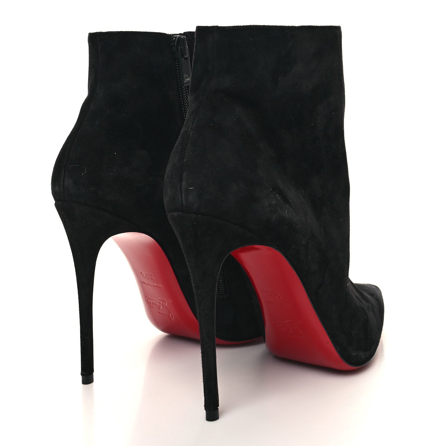 Christian Louboutin Suede So Kate Booty 100 Ankle Boots 38.5 Black 4 of 8