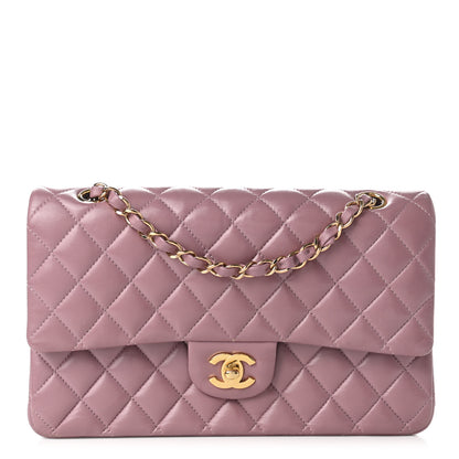 Chanel Lambskin Quilted Medium Double Flap Light Purple 1 of 11