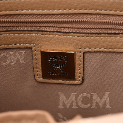 MCM Visetos Small Side Stud Stark Backpack Beige 6 of 9