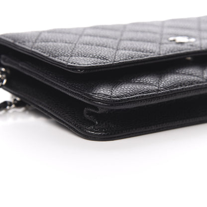 Chanel Caviar Quilted Wallet On Chain WOC Black 10 of 13