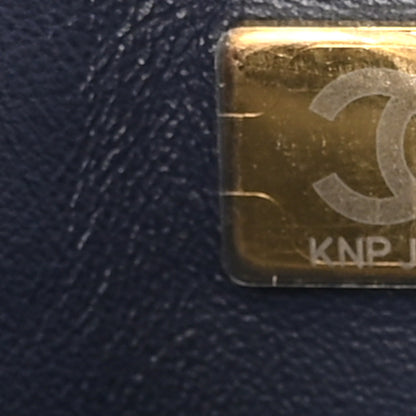 Chanel Caviar Quilted Small Coco Chain Handle Flap Navy Blue 7 of 10