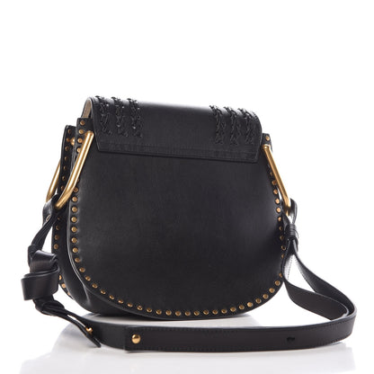 Chloe Calfskin Braided Small Hudson Shoulder Bag Black 3 of 12