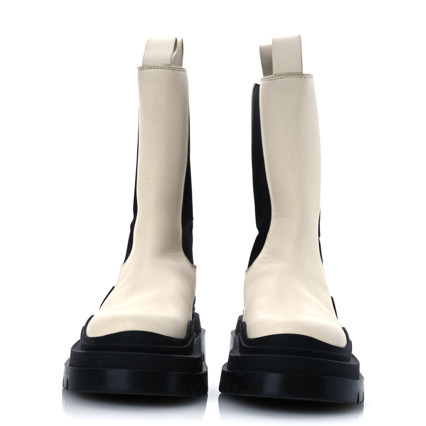 Calfskin The Tire Chelsea Boots 35 Sea Salt Black