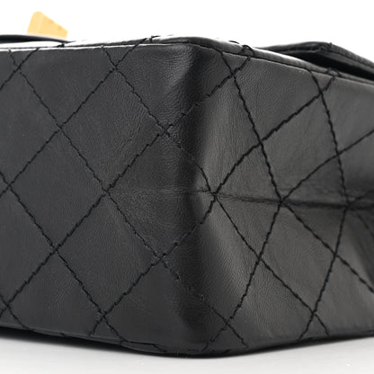 Chanel Aged Calfskin Quilted 2.55 Reissue Mini Flap Black 10 of 11