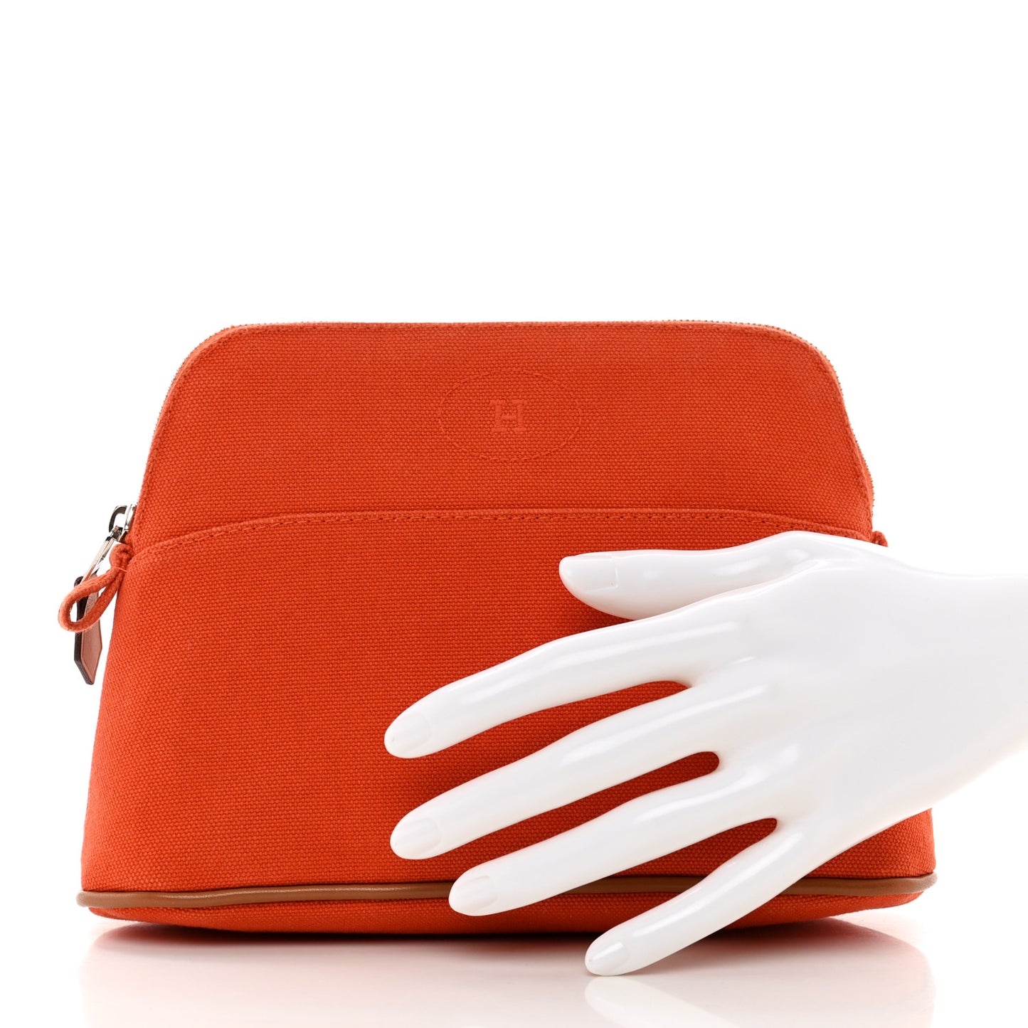 Cotton Canvas Mini Bolide Travel Cosmetic Pouch Feu