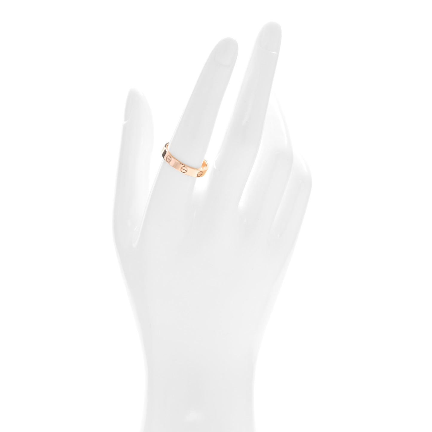 18K Pink Gold 4mm LOVE Wedding Band Ring 58 8.25