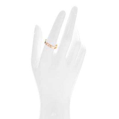 Cartier 18K Pink Gold 4mm LOVE Wedding Band Ring 58 8.25 2 of 5