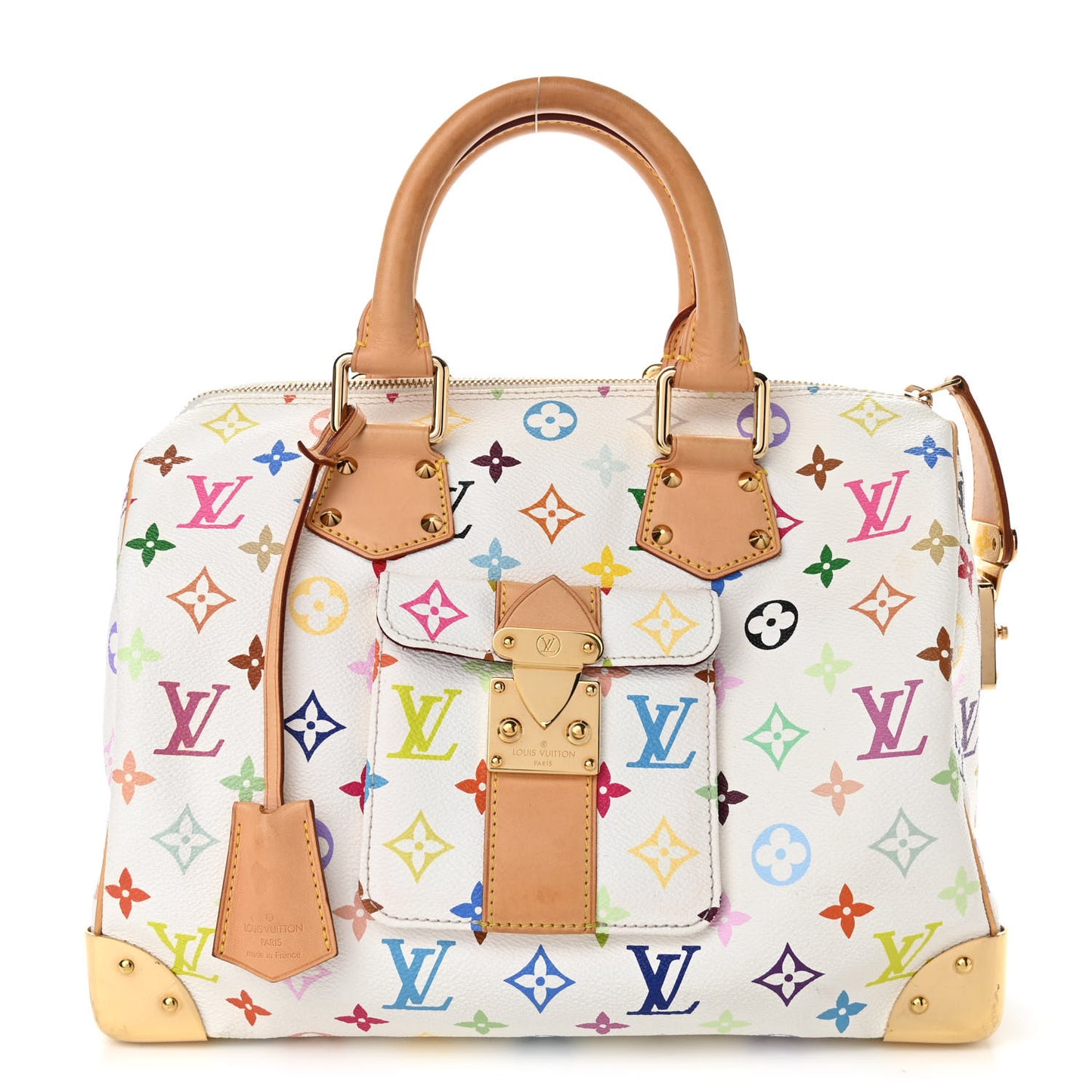 Monogram Multicolor Speedy 30 White