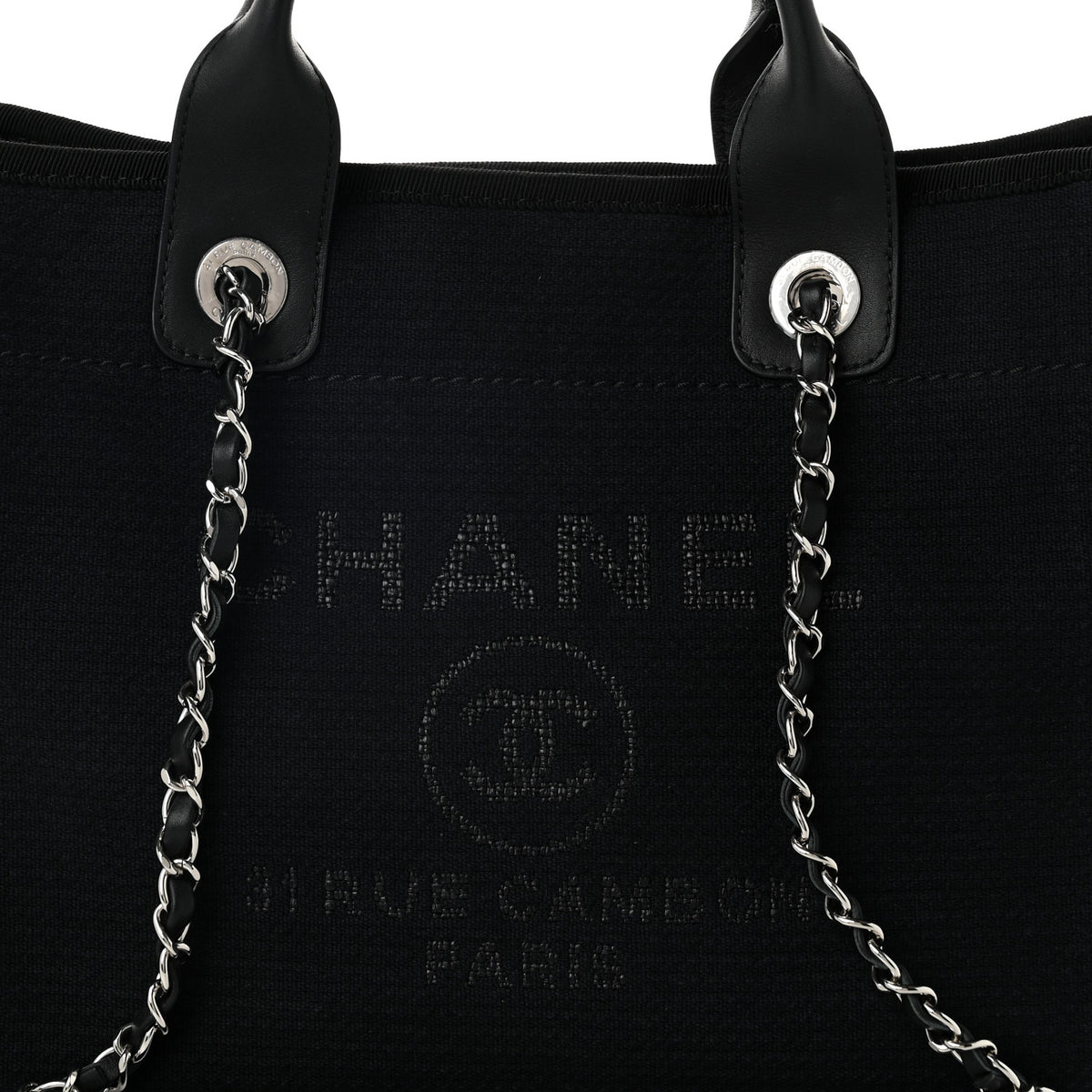 Mixed Fibers Small Deauville Tote Black
