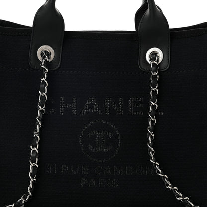 Chanel Mixed Fibers Small Deauville Tote Black 8 of 11